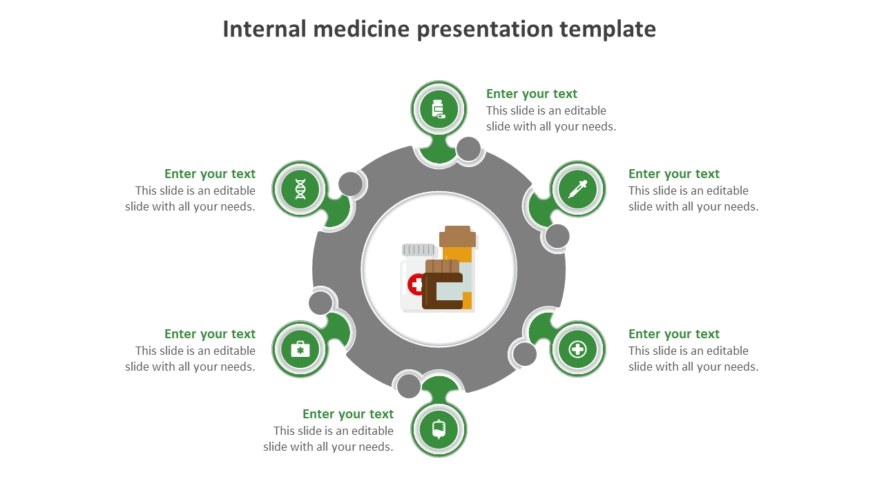 internal medicine presentation template-green